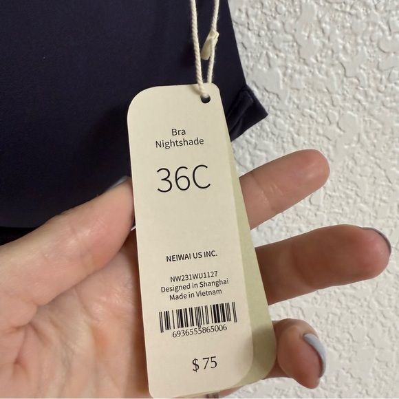 Neiwai Winged Support Bra Nightshade Size 36C BNWT - Picture 4 of 6